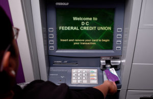 Member using an ATM