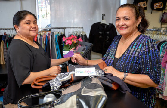 DC Credit Union members standing in non-profit business